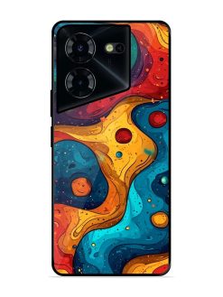 Cosmic Swirl Glossy Soft Edge Case for Tecno Pova 5 Pro (5G)