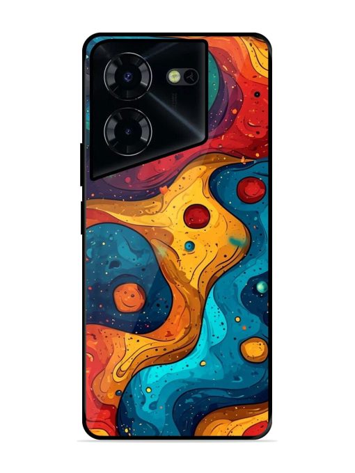 Cosmic Swirl Glossy Soft Edge Case for Tecno Pova 5 Pro (5G) Chachhi