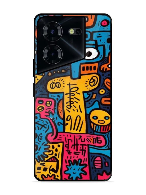 Doodletopia Glossy Soft Edge Case for Tecno Pova 5 Pro (5G) Chachhi