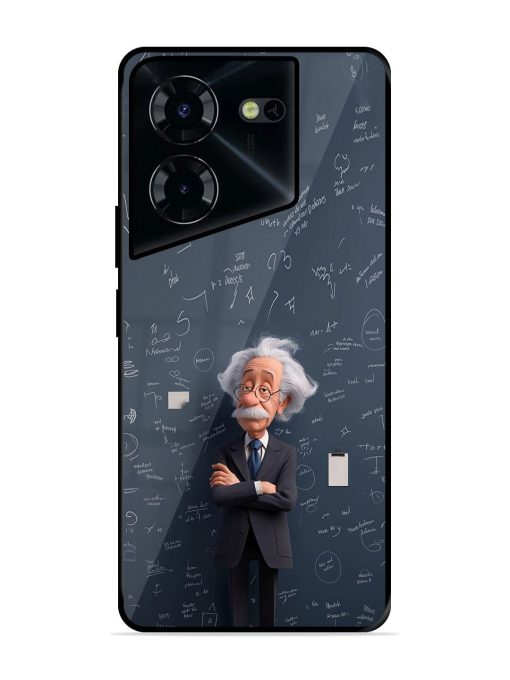 Albert Einstein Glossy Soft Edge Case for Tecno Pova 5 Pro (5G) Chachhi