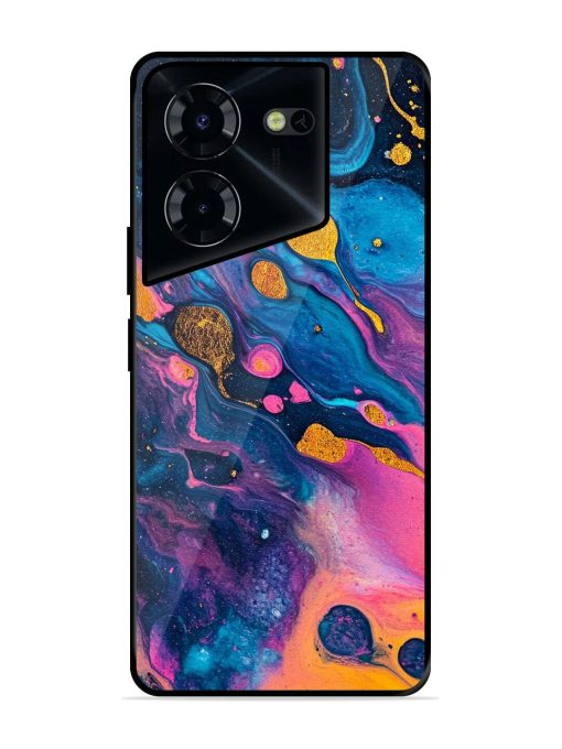 Cosmic Swirl Glossy Soft Edge Case for Tecno Pova 5 Pro (5G) Chachhi