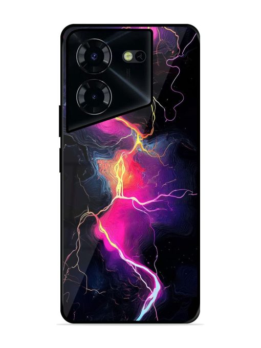 Electric Dreams Glossy Soft Edge Case for Tecno Pova 5 Pro (5G)