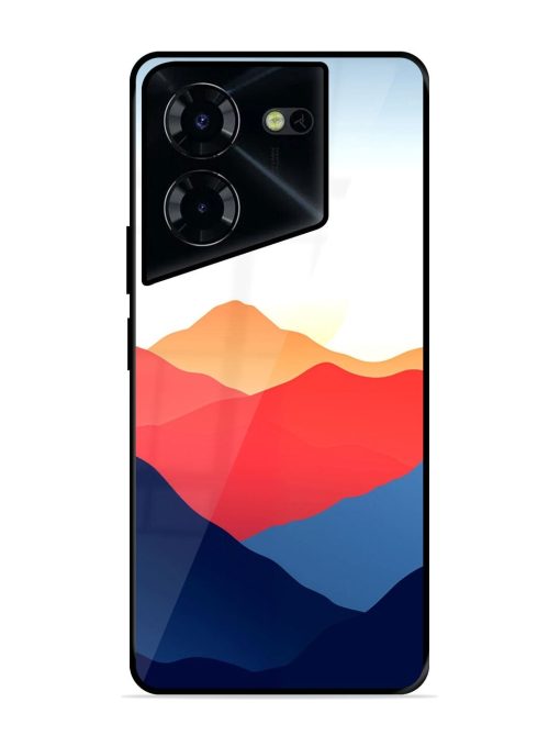 Sunset Peaks Glossy Soft Edge Case for Tecno Pova 5 Pro (5G) Chachhi