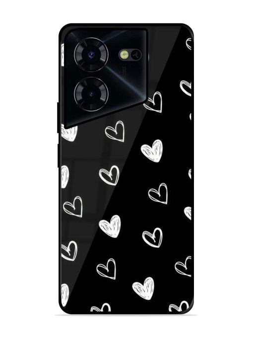 Scattered Hearts Glossy Soft Edge Case for Tecno Pova 5 Pro (5G)