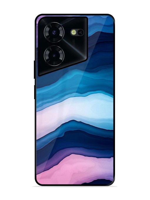 Oceanic Layers Glossy Soft Edge Case for Tecno Pova 5 Pro (5G) Chachhi