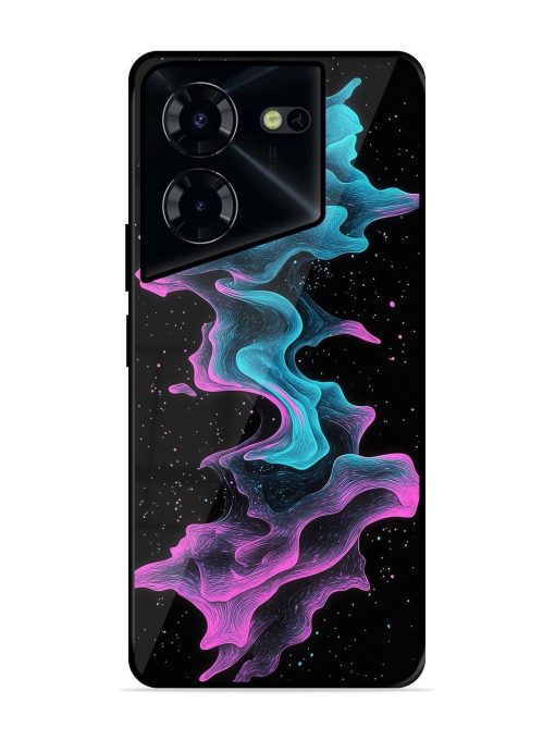 Cosmic Currents Glossy Soft Edge Case for Tecno Pova 5 Pro (5G) Chachhi