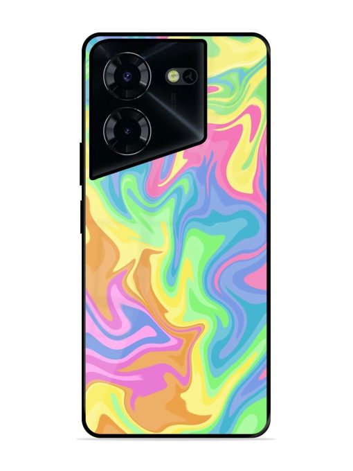 Whimsical Swirl Glossy Soft Edge Case for Tecno Pova 5 Pro (5G) Chachhi