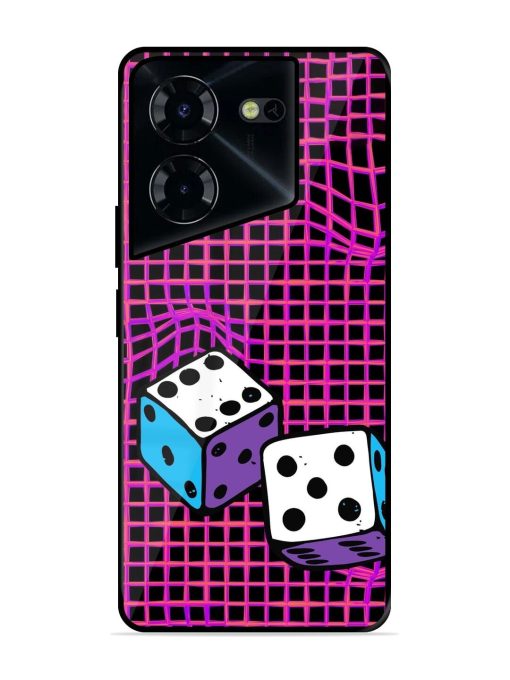 Glitched Dice Glossy Soft Edge Case for Tecno Pova 5 Pro (5G) Chachhi