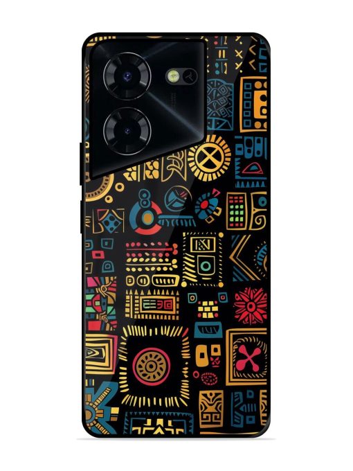 Tribal Tapestry Glossy Soft Edge Case for Tecno Pova 5 Pro (5G) Chachhi