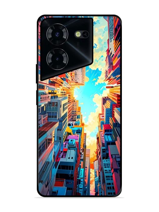 Skyward City Glossy Soft Edge Case for Tecno Pova 5 Pro (5G) Chachhi