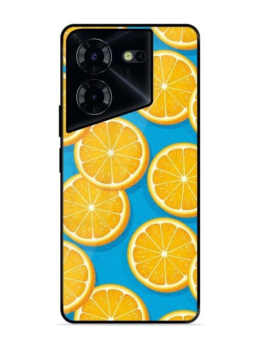 Citrus Symphony Glossy Soft Edge Case for Tecno Pova 5 Pro (5G) Chachhi