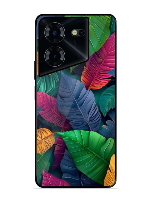 Tropical Tapestry Glossy Soft Edge Case for Tecno Pova 5 Pro (5G) Chachhi