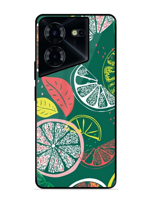 Citrus Symphony Glossy Soft Edge Case for Tecno Pova 5 Pro (5G)