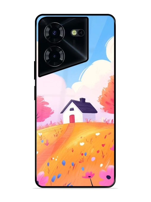 Hilltop Haven Glossy Soft Edge Case for Tecno Pova 5 Pro (5G)