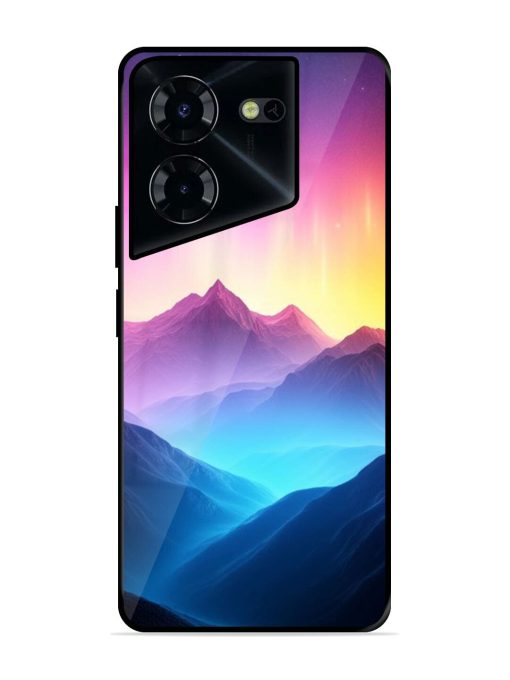 Cosmic Mountains Glossy Soft Edge Case for Tecno Pova 5 Pro (5G) Chachhi