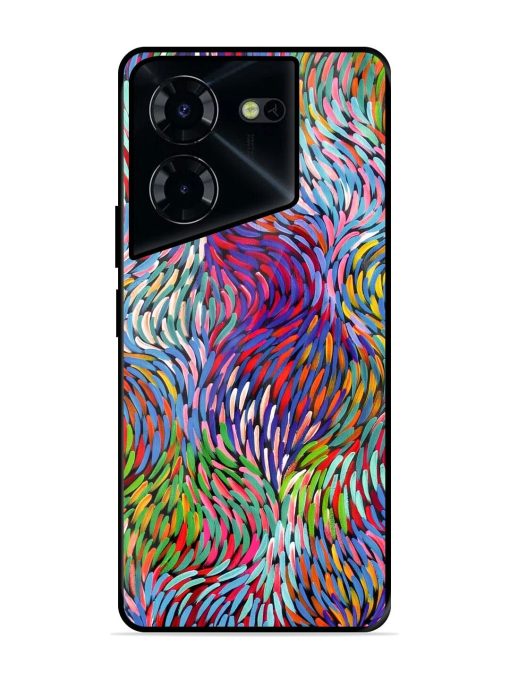 Vibrant Waves Glossy Soft Edge Case for Tecno Pova 5 Pro (5G) Chachhi