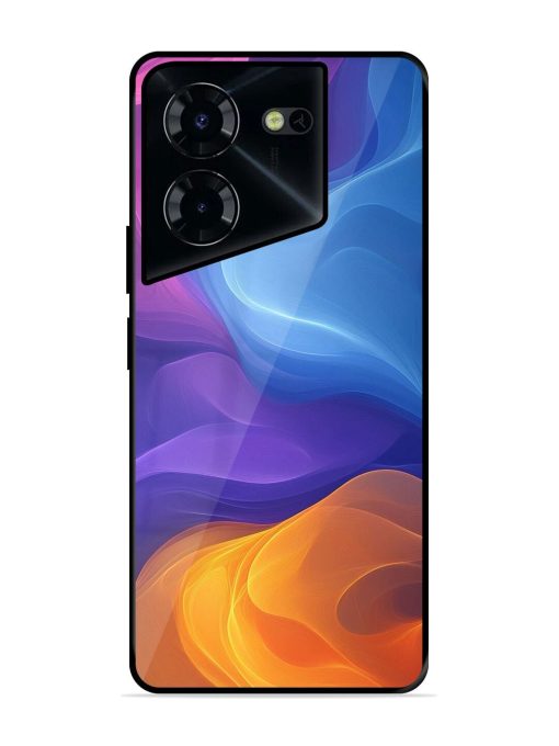 Cosmic Currents Glossy Soft Edge Case for Tecno Pova 5 Pro (5G) Chachhi