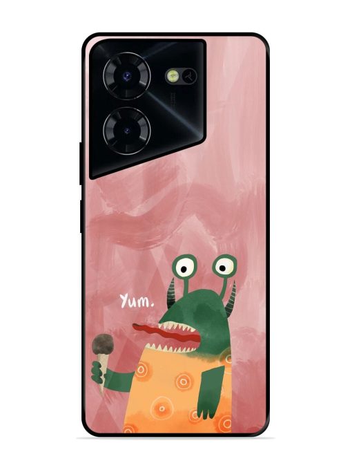 Hungry Monster Glossy Soft Edge Case for Tecno Pova 5 Pro (5G) Chachhi