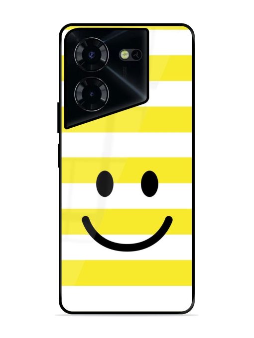 Smiling Stripes Glossy Soft Edge Case for Tecno Pova 5 Pro (5G) Chachhi