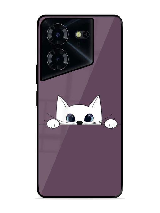 Peek-A-Boo Kitty Glossy Soft Edge Case for Tecno Pova 5 Pro (5G)