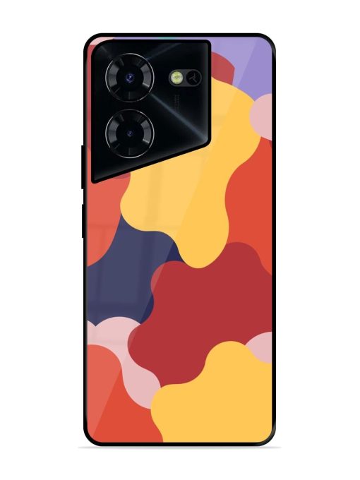 Gooey Color Chaos Glossy Soft Edge Case for Tecno Pova 5 Pro (5G) Chachhi