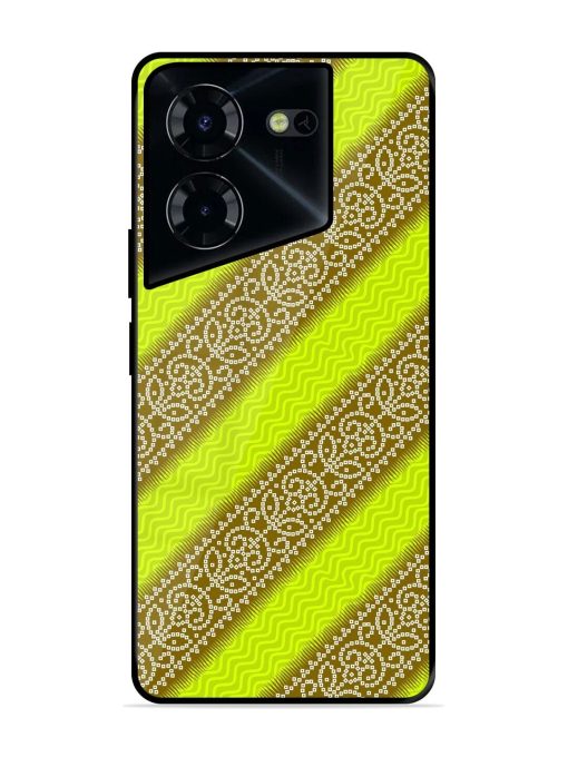 Golden Bandana Bliss Glossy Soft Edge Case for Tecno Pova 5 Pro (5G) Chachhi