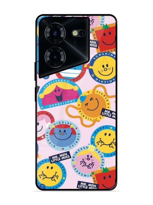 Whimsical Mr. Men & Little Miss Glossy Soft Edge Case for Tecno Pova 5 Pro (5G)