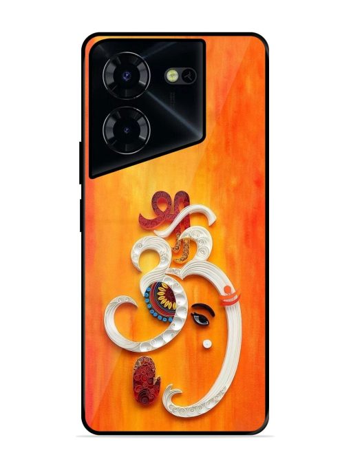 Ganesha In Quilling Art Glossy Soft Edge Case for Tecno Pova 5 Pro (5G) Chachhi