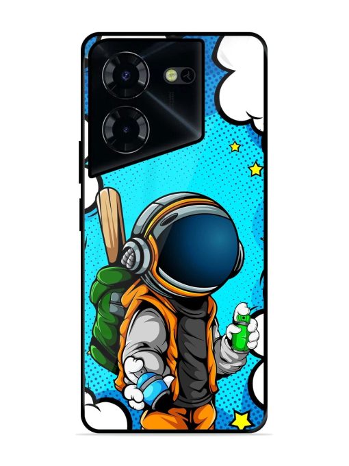 Space Graffiti Artist Glossy Soft Edge Case for Tecno Pova 5 Pro (5G) Chachhi