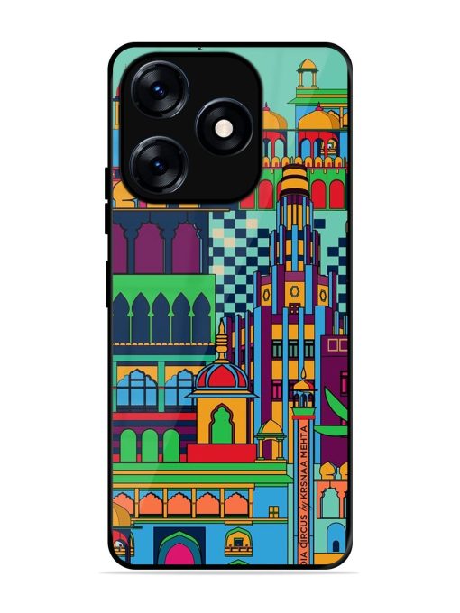 Indian Tapestry Glossy Soft Edge Case for Tecno Spark 10 (4G)