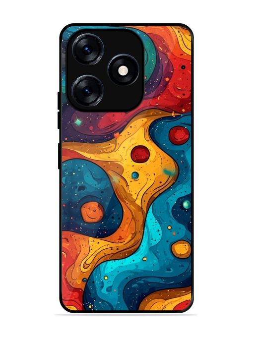 Cosmic Swirl Glossy Soft Edge Case for Tecno Spark 10 (4G) Chachhi