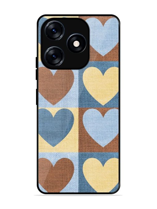 Hearts On Canvas Glossy Soft Edge Case for Tecno Spark 10 (4G)