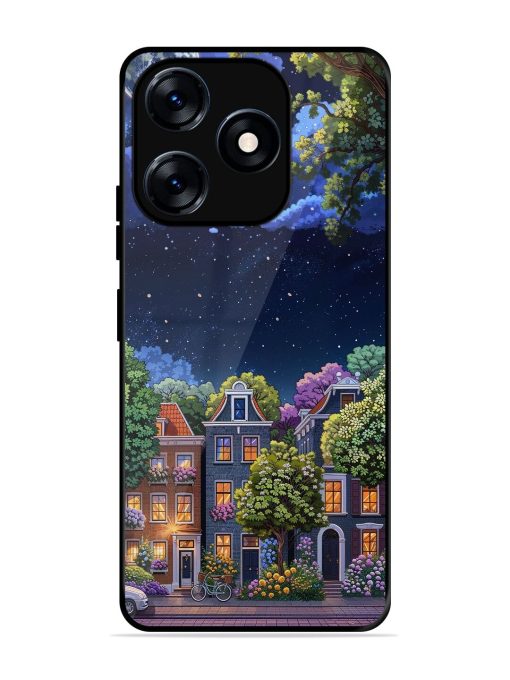 Moonlit Streets Glossy Soft Edge Case for Tecno Spark 10 (4G) Chachhi