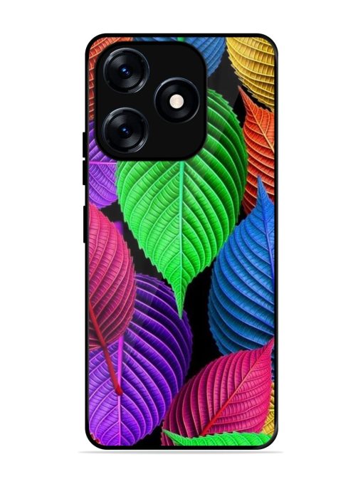 Rainbow Leaf Symphony Glossy Soft Edge Case for Tecno Spark 10 (4G) Chachhi