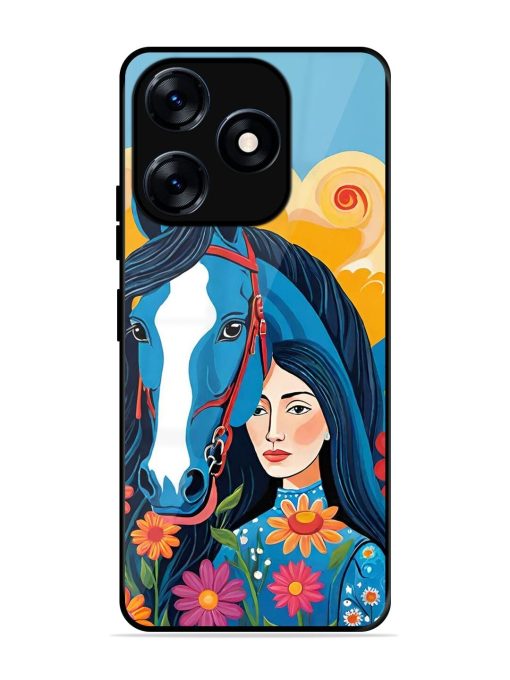 Equine Enchantment Glossy Soft Edge Case for Tecno Spark 10 (4G) Chachhi