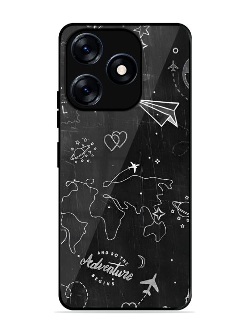 Wanderlust Sketchbook Glossy Soft Edge Case for Tecno Spark 10 (4G) Chachhi