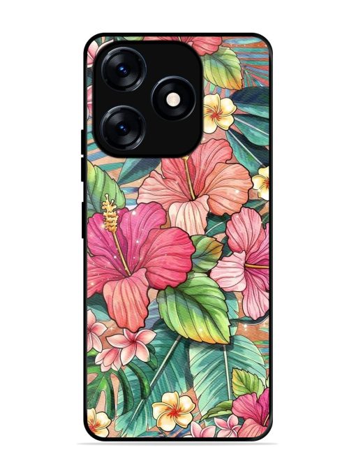 Tropical Tapestry Glossy Soft Edge Case for Tecno Spark 10 (4G) Chachhi