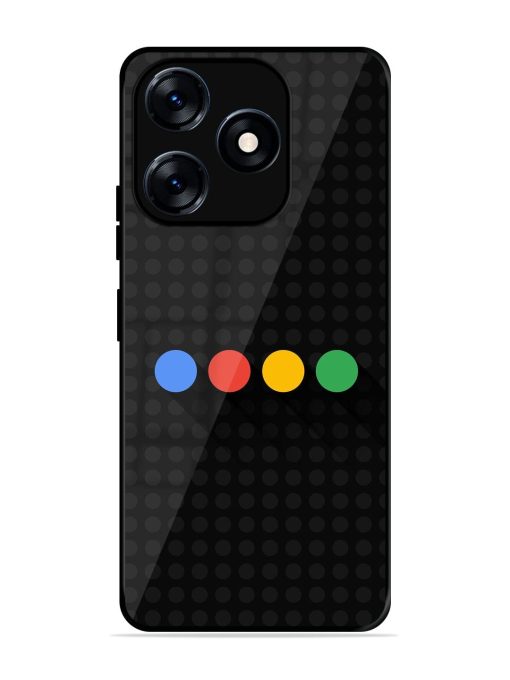 Google Dots Glossy Soft Edge Case for Tecno Spark 10 (4G) Chachhi