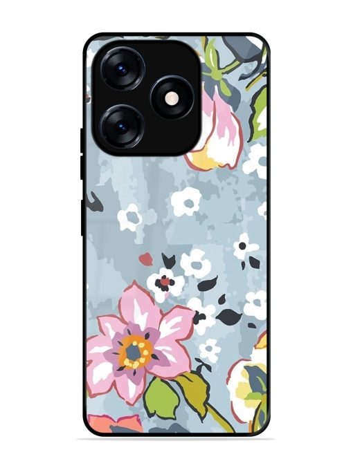 Floral Fantasy Glossy Soft Edge Case for Tecno Spark 10 (4G) Chachhi