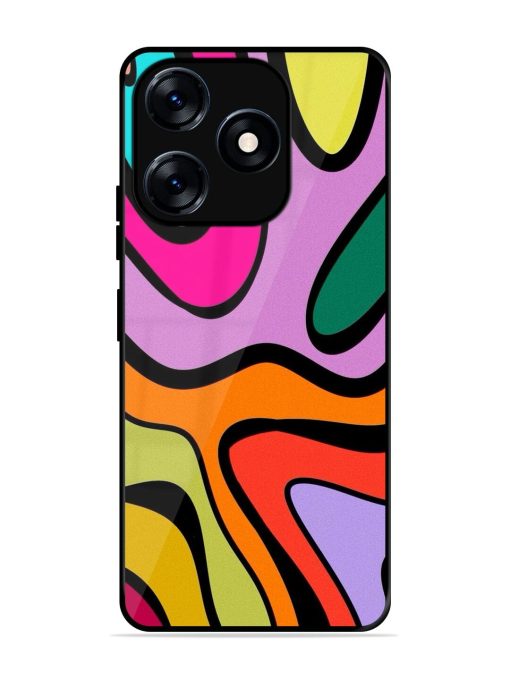 Groovy Swirls Glossy Soft Edge Case for Tecno Spark 10 (4G)