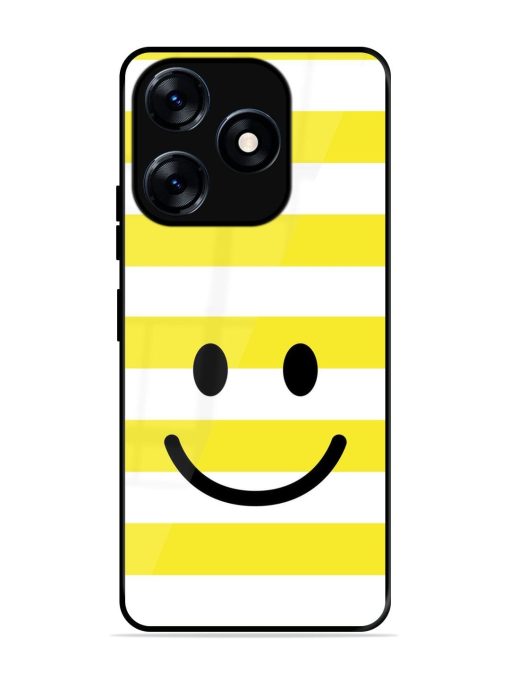 Smiling Stripes Glossy Soft Edge Case for Tecno Spark 10 (4G) Chachhi