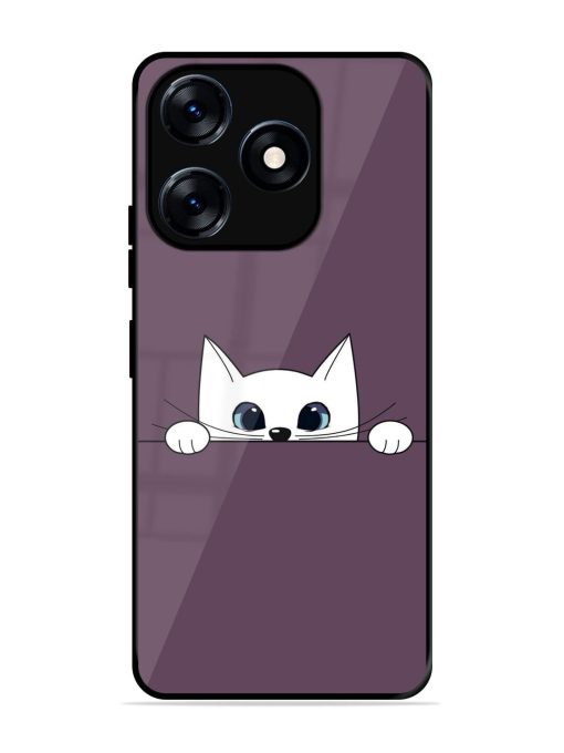 Peek-A-Boo Kitty Glossy Soft Edge Case for Tecno Spark 10 (4G) Chachhi