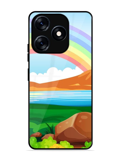 Rainbow Over The Lake Glossy Soft Edge Case for Tecno Spark 10 (4G) Chachhi