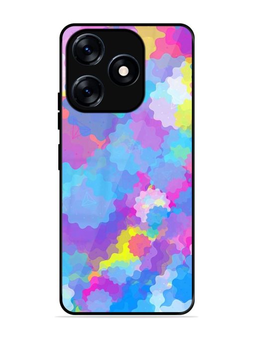 Psychedelic Cloud Burst Glossy Soft Edge Case for Tecno Spark 10 (4G) Chachhi