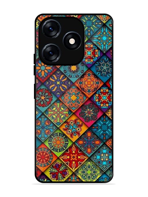 Patchwork Mandala Mosaic Glossy Soft Edge Case for Tecno Spark 10 (4G) Chachhi