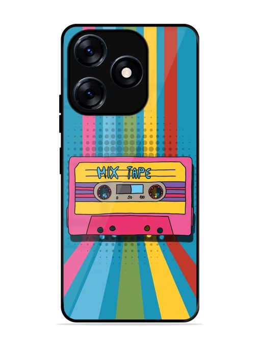 Retro Cassette Tapes Glossy Soft Edge Case for Tecno Spark 10 (4G) Chachhi