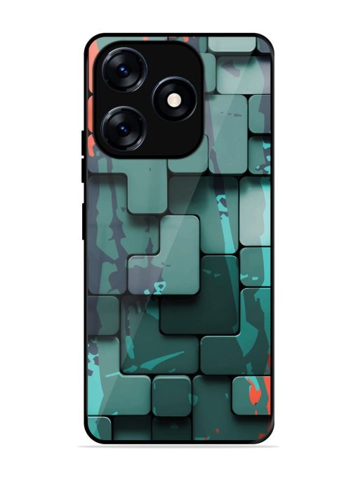 Abstract Geometric Mosaic Glossy Soft Edge Case for Tecno Spark 10 (4G) Chachhi