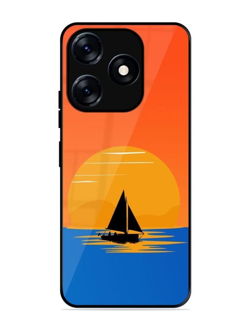 Sunset Sail Glossy Soft Edge Case for Tecno Spark 10 (5G)