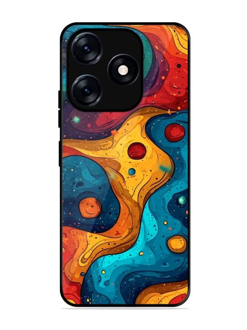 Cosmic Swirl Glossy Soft Edge Case for Tecno Spark 10 (5G)