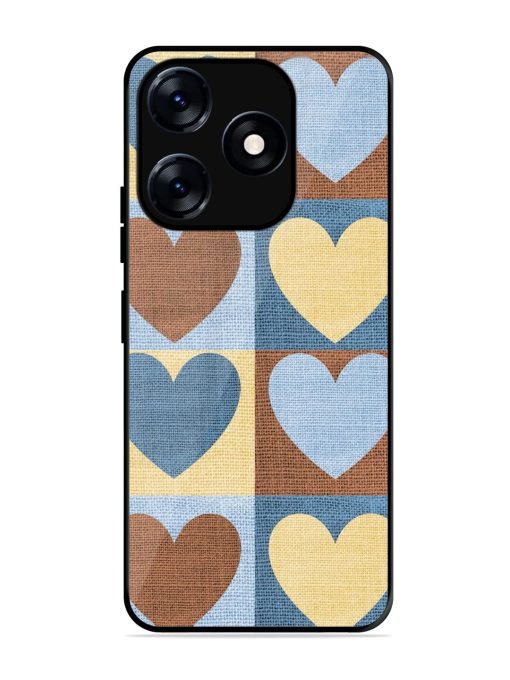 Hearts On Canvas Glossy Soft Edge Case for Tecno Spark 10 (5G)